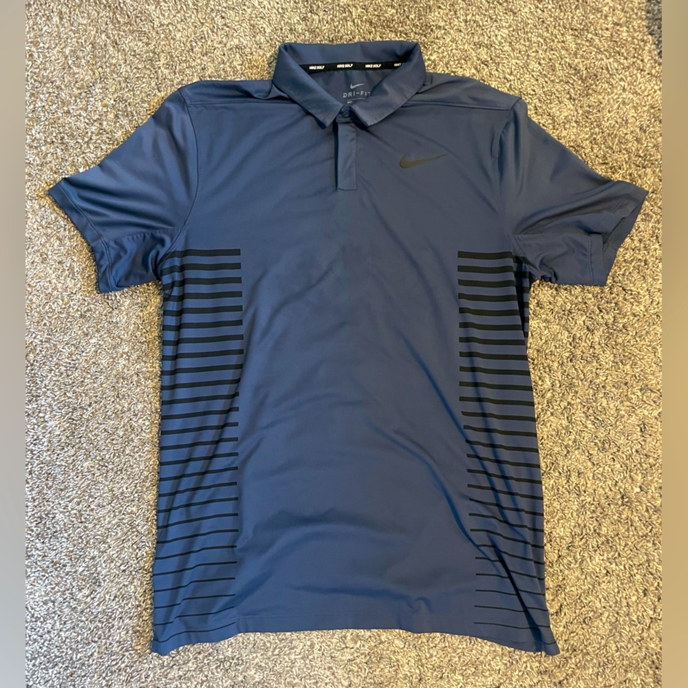 Nike Men's Dri-FIT Victory+ Heathered Golf Polo | C: Navy/Black | Size: Medium